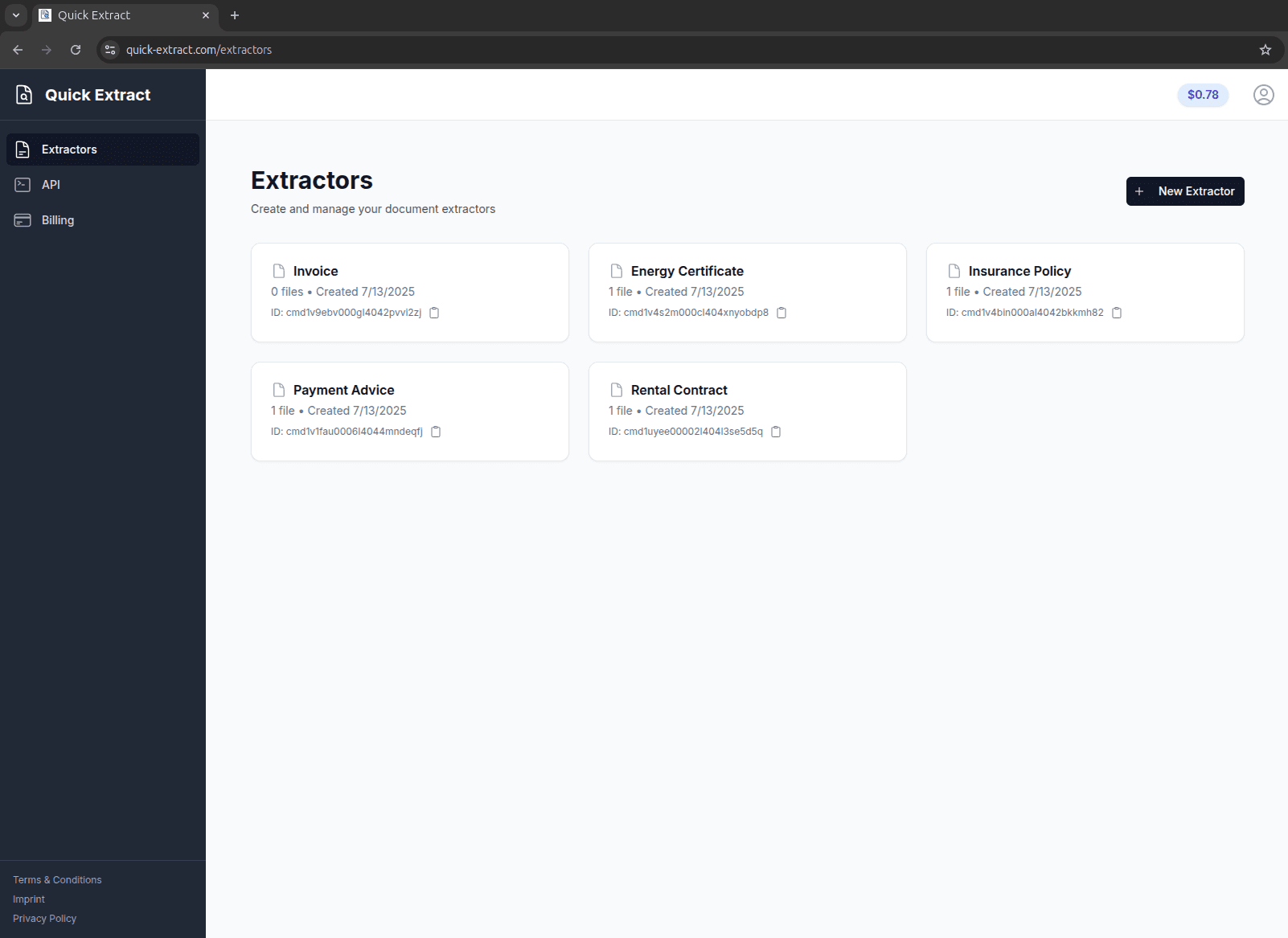 Quick-Extract | AI-Powered Document Data Extraction